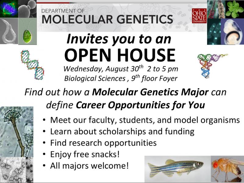 Molecular Genetics Open House 2017 Molecular Genetics Open House 2017