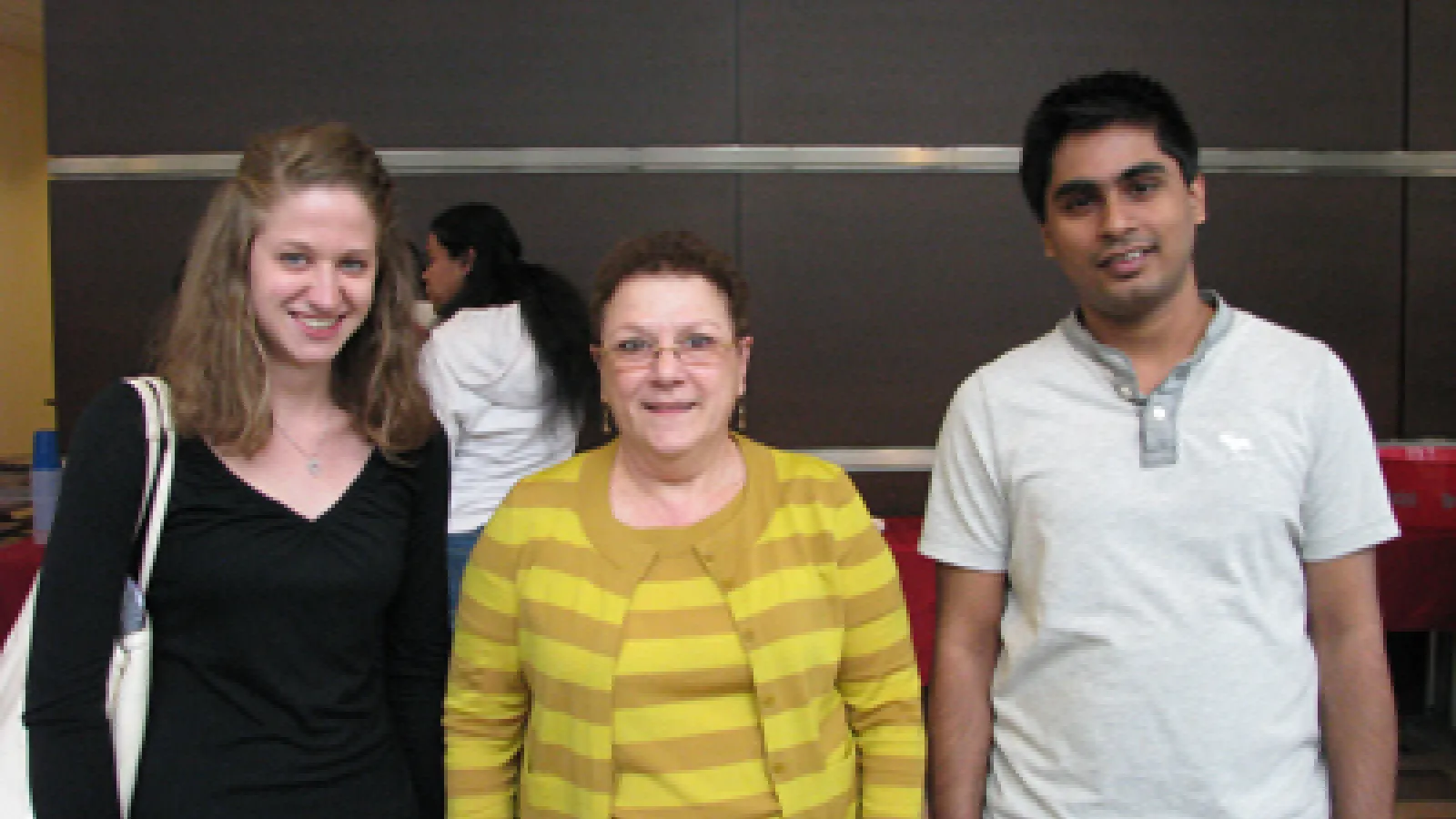 Kate Ehrensberger, Dr. Anita Hopper and Kaushik Panda