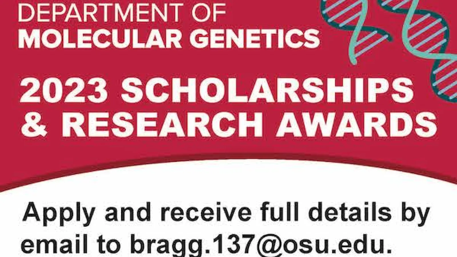 flyer for 2023 scholarships