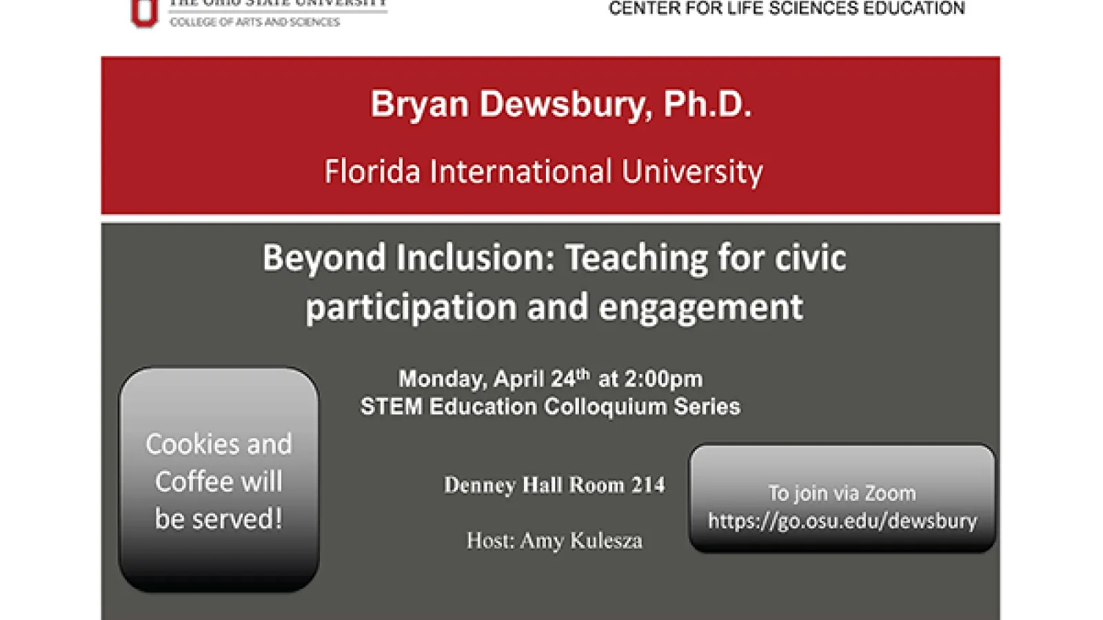 Dewesbury Announcement