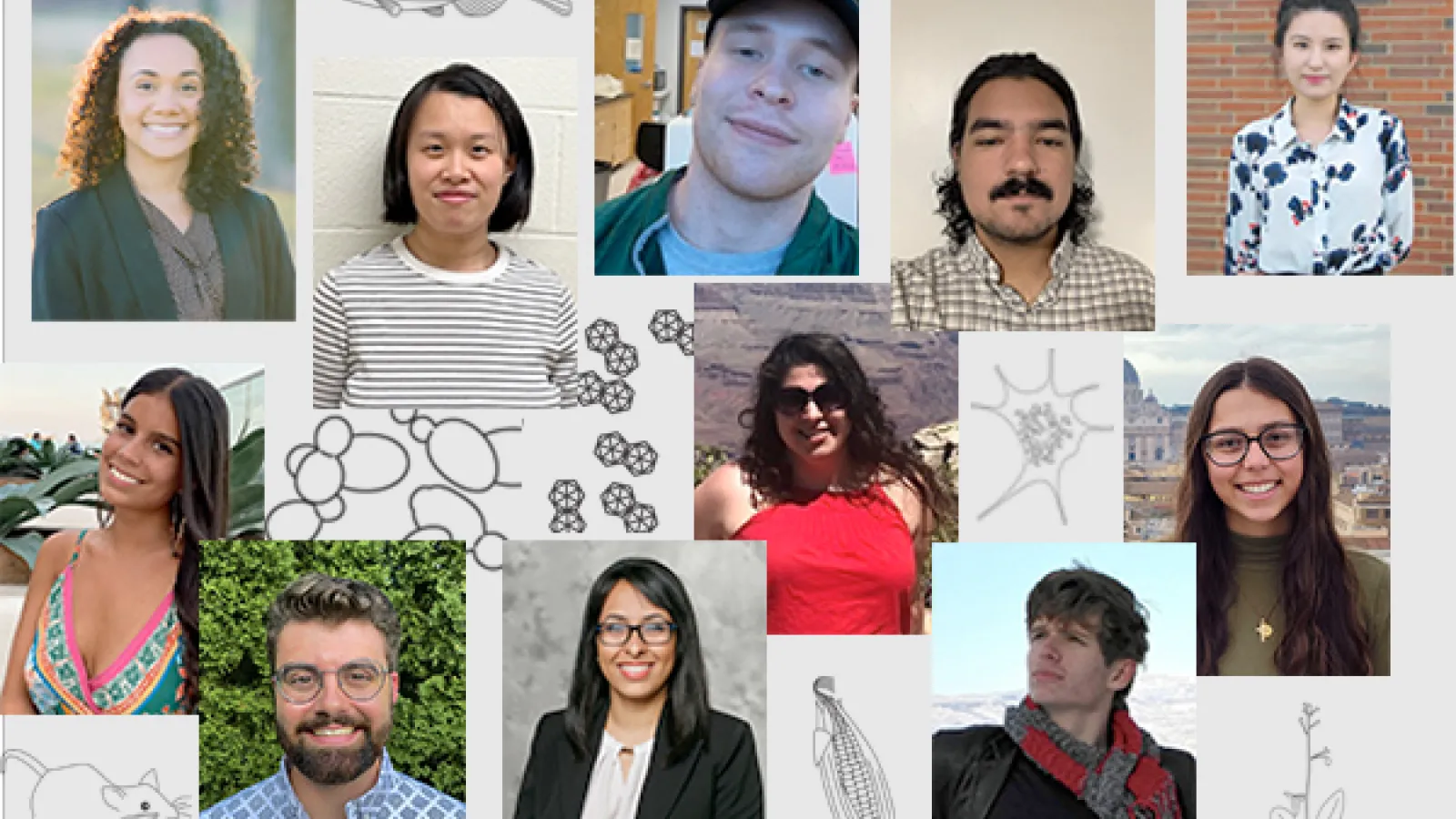 MG Graduate students who will receive funding.