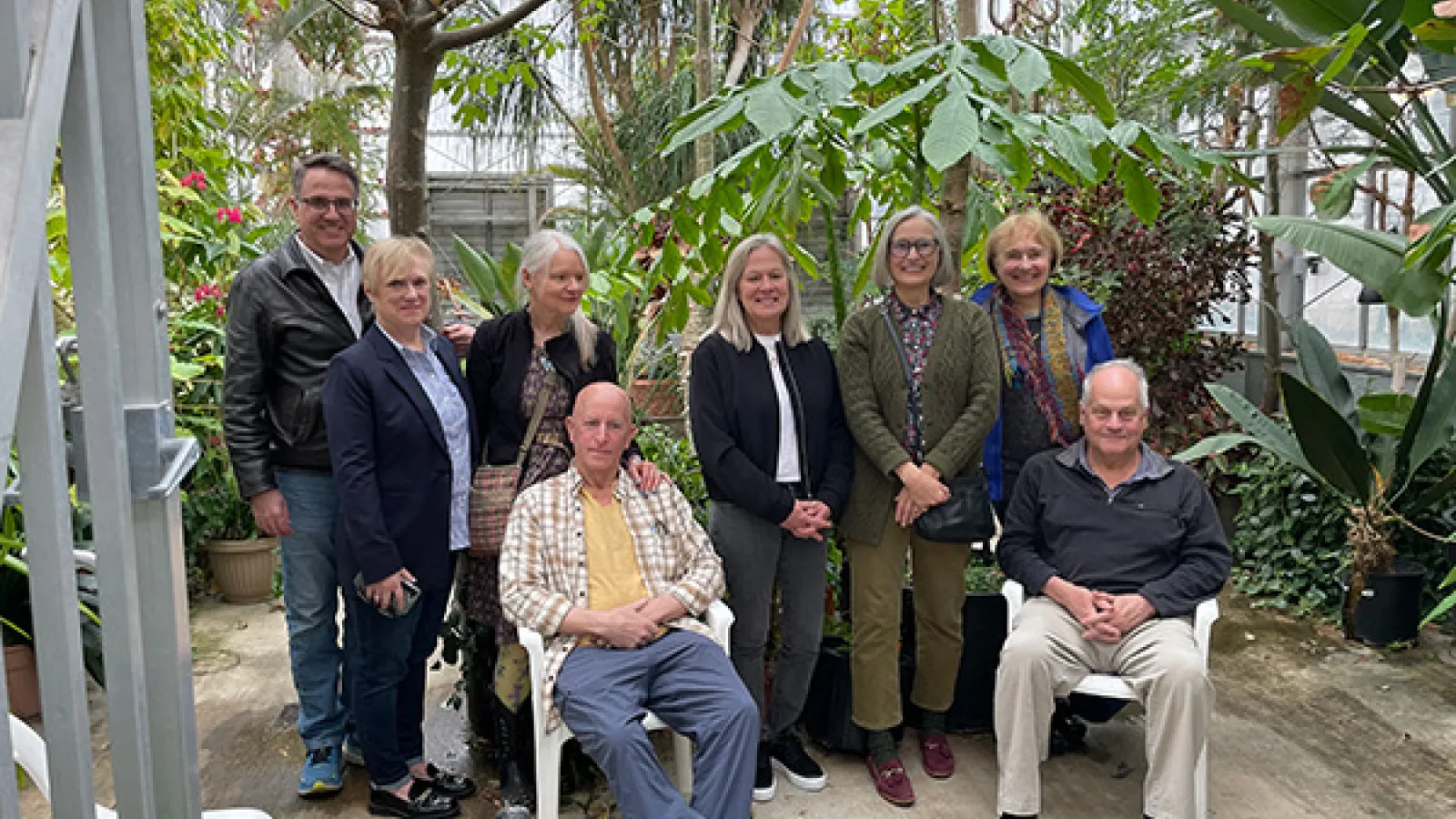 Waller family visiting the 12th Avenuse Greenhouse