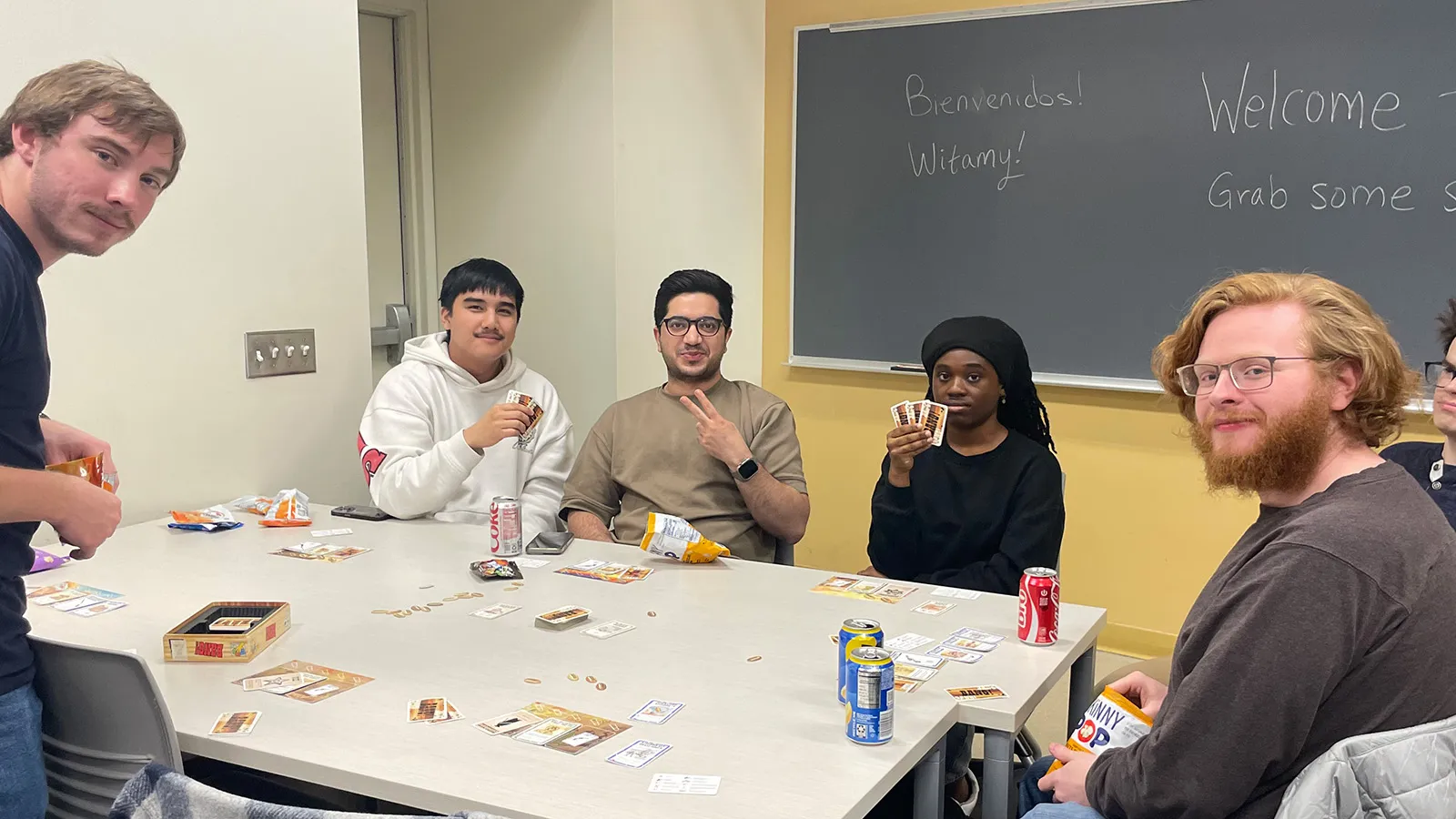 Molecular Genetics folks having fun at game night