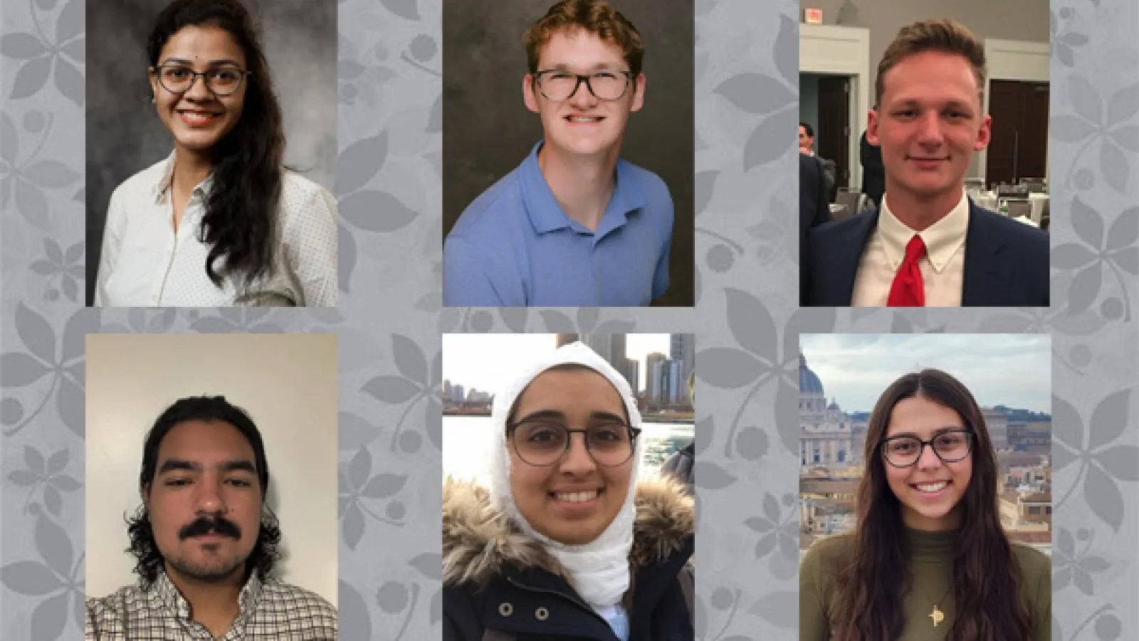 Headshots of 6 graduate students awarded new fellowships