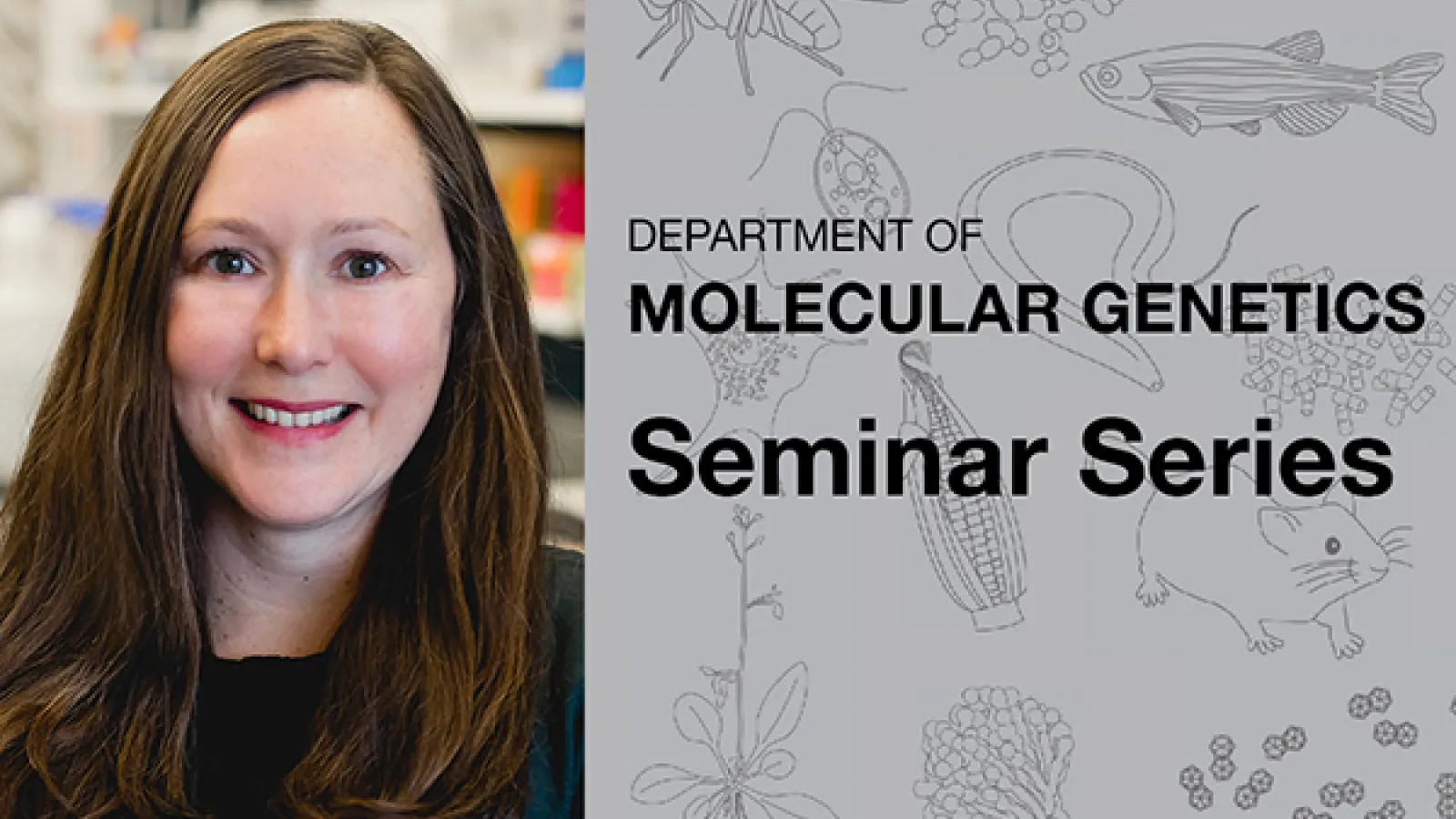 Headshot and seminar announcment Dr. Kelley