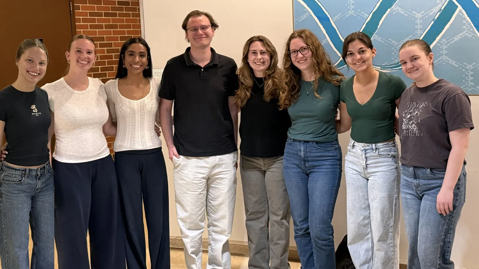 MGC officers from left Ellie Rocco, Claire Artemus, Riya Sutaria, Michael Katanic, Sophie Cihan, Irene Rozenberg, Amanda McCrary, Madelyn Isbel