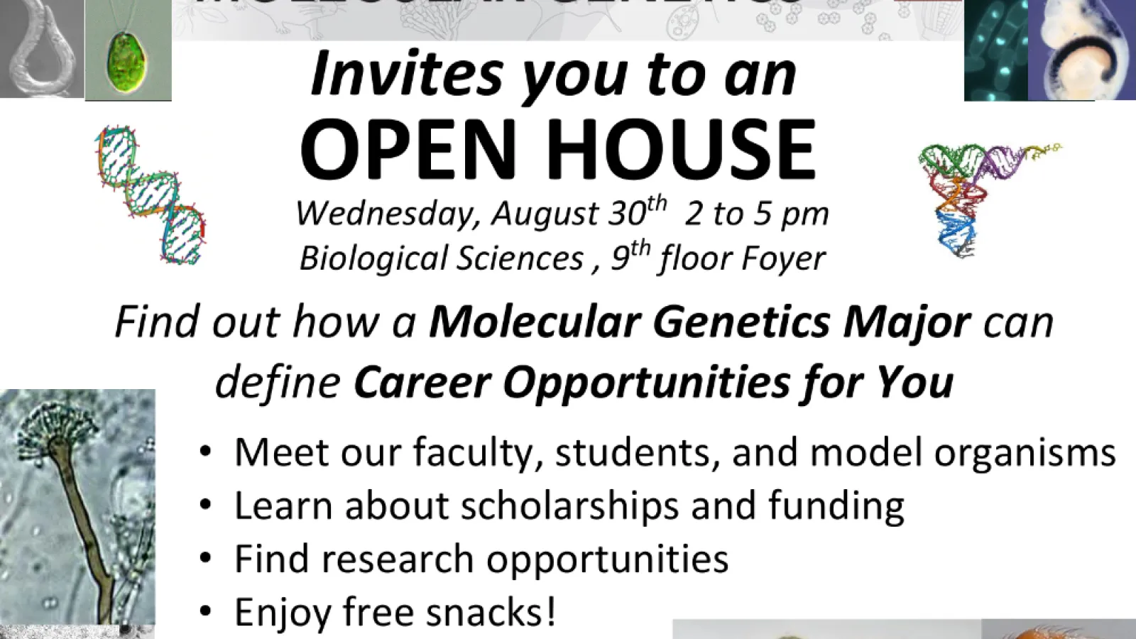 Molecular Genetics Open House 2017