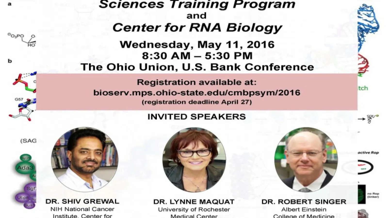 RNA Biology/CMBP Symposium flyer