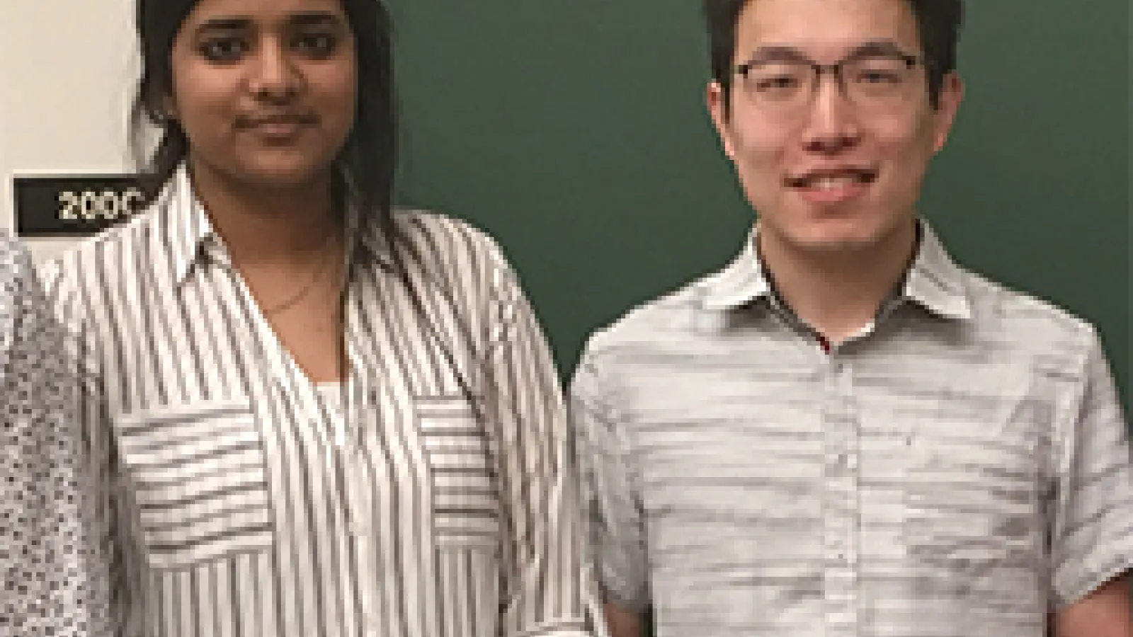 Zhongxia Yi and Swetha Rajasekaran both were awarded new fellowships this year