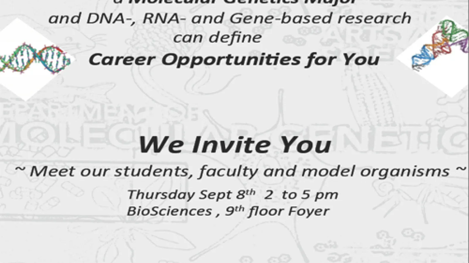 Molecular Genetics Open House 2016