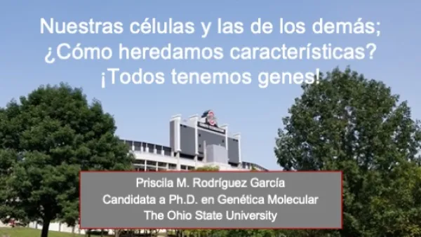 opening slide for Priscila's talk