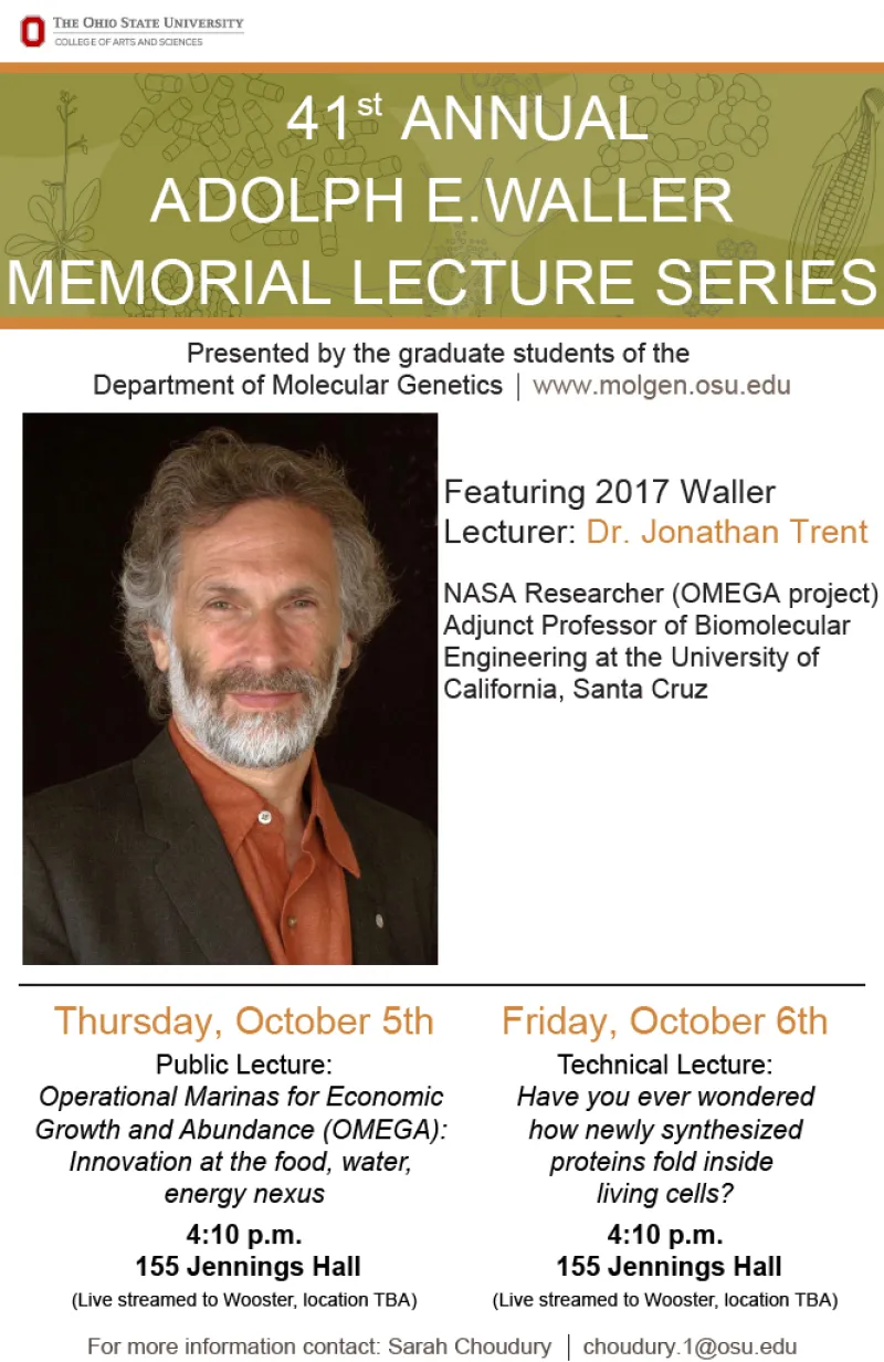 41st Waller Memorial Lecture