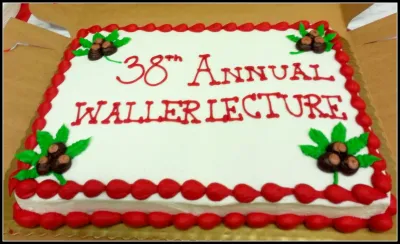 38th Waller Lecture Cake
