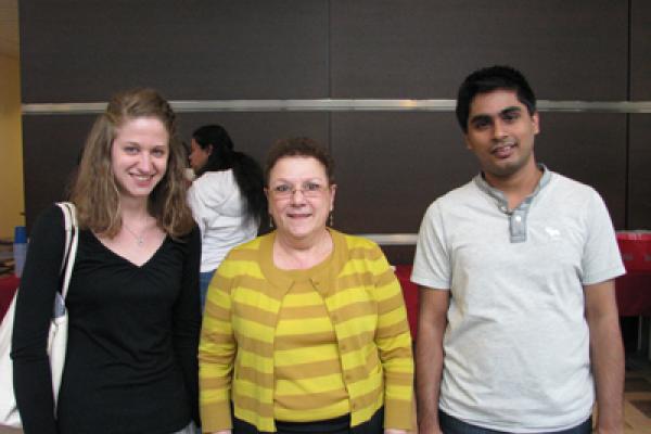 Kate Ehrensberger, Dr. Anita Hopper and Kaushik Panda