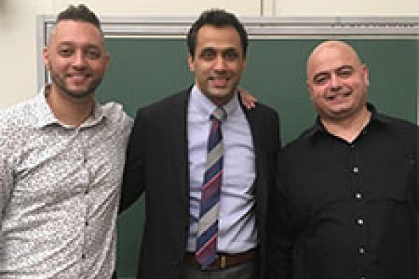 Amit Sharma with Aman Husbands and Ruben Petreaca Amit Sharma with Aman Husbands and Ruben Petreaca