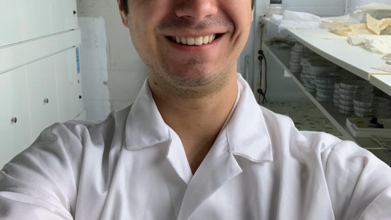 Mitchell Ticoras (Molecular Genetics) in his laboratory at University of Liège (Belgium). Mitch was sponsored by Erasmus+ and STILSA for a long-term stay (13 months, 2022-2023).