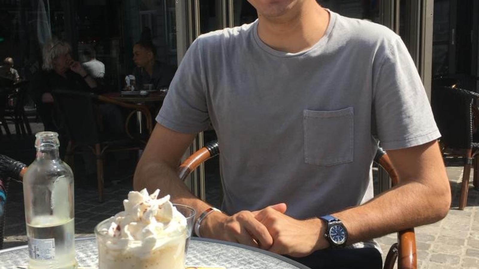 Mitchell Ticoras’ first sophisticated hot chocolate in Brussels