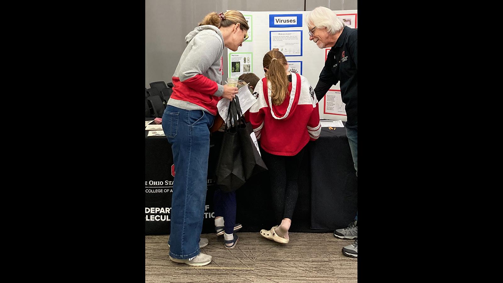 David Bisaro explains viruses to a captivated audience