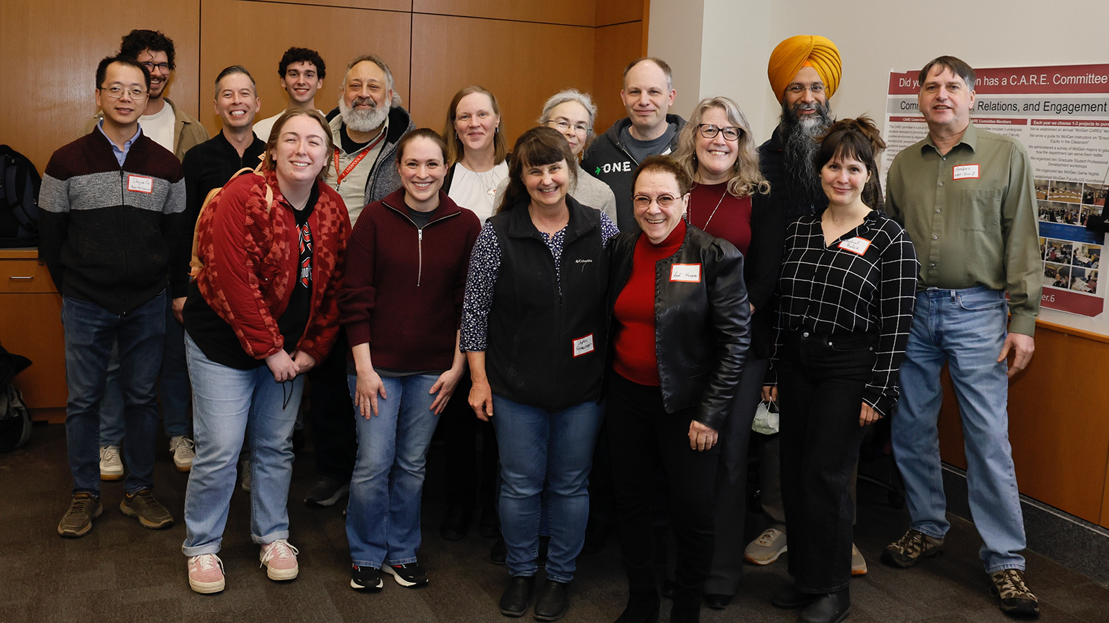 Sharon and colleagues at the surprise award announcement