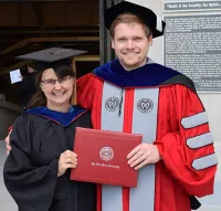 Kiel and Sharon at 2019 Graduation