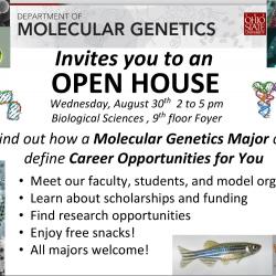 Molecular Genetics Open House 2017 Molecular Genetics Open House 2017